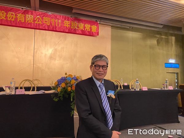 ▲潤隆建設（1808）董事長蔡聰賓今（9）日出席股東常會。